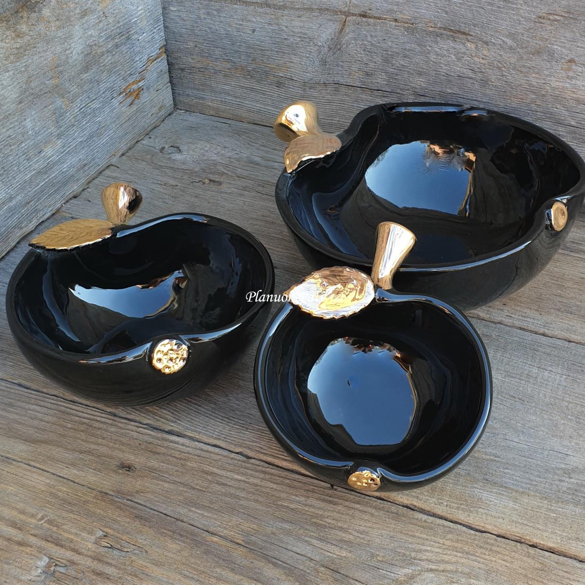 Dovana tėveliams - Obuoliukas (juodas)