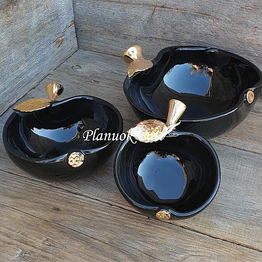 Dovana tėveliams - Obuoliukas (juodas)