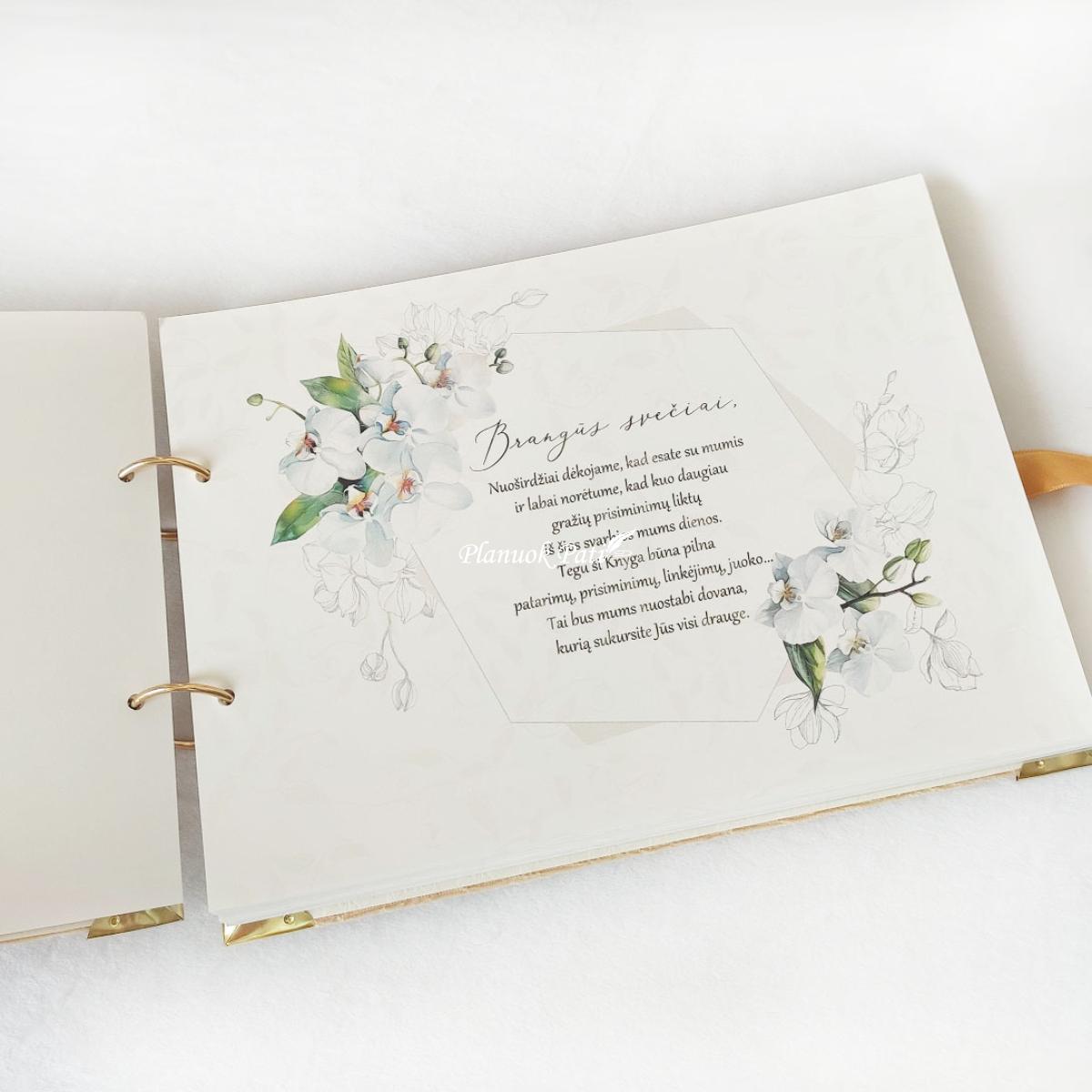 Vestuvinis palinkėjimų albumas (individualus viršelio dizainas)