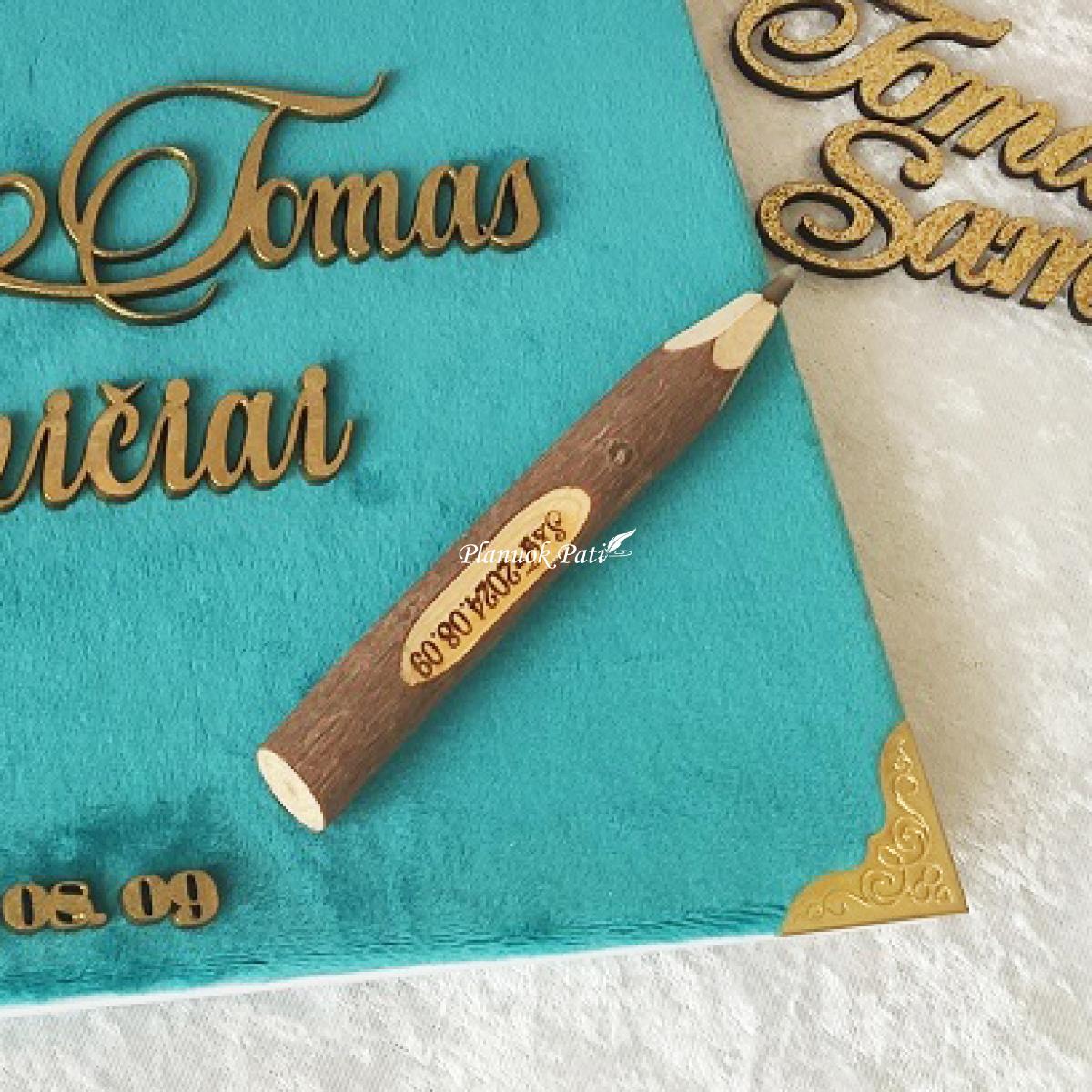 Medinis rašiklis su individualiu graviravimu