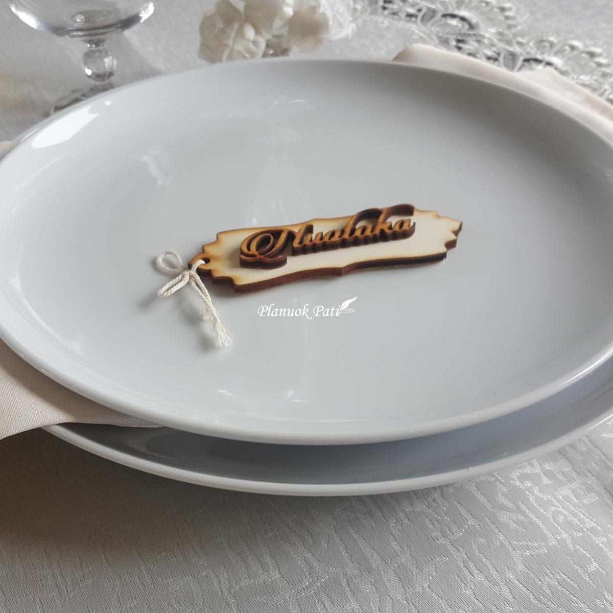 Stalo kortelės-pakabučiai - dovana svečiui