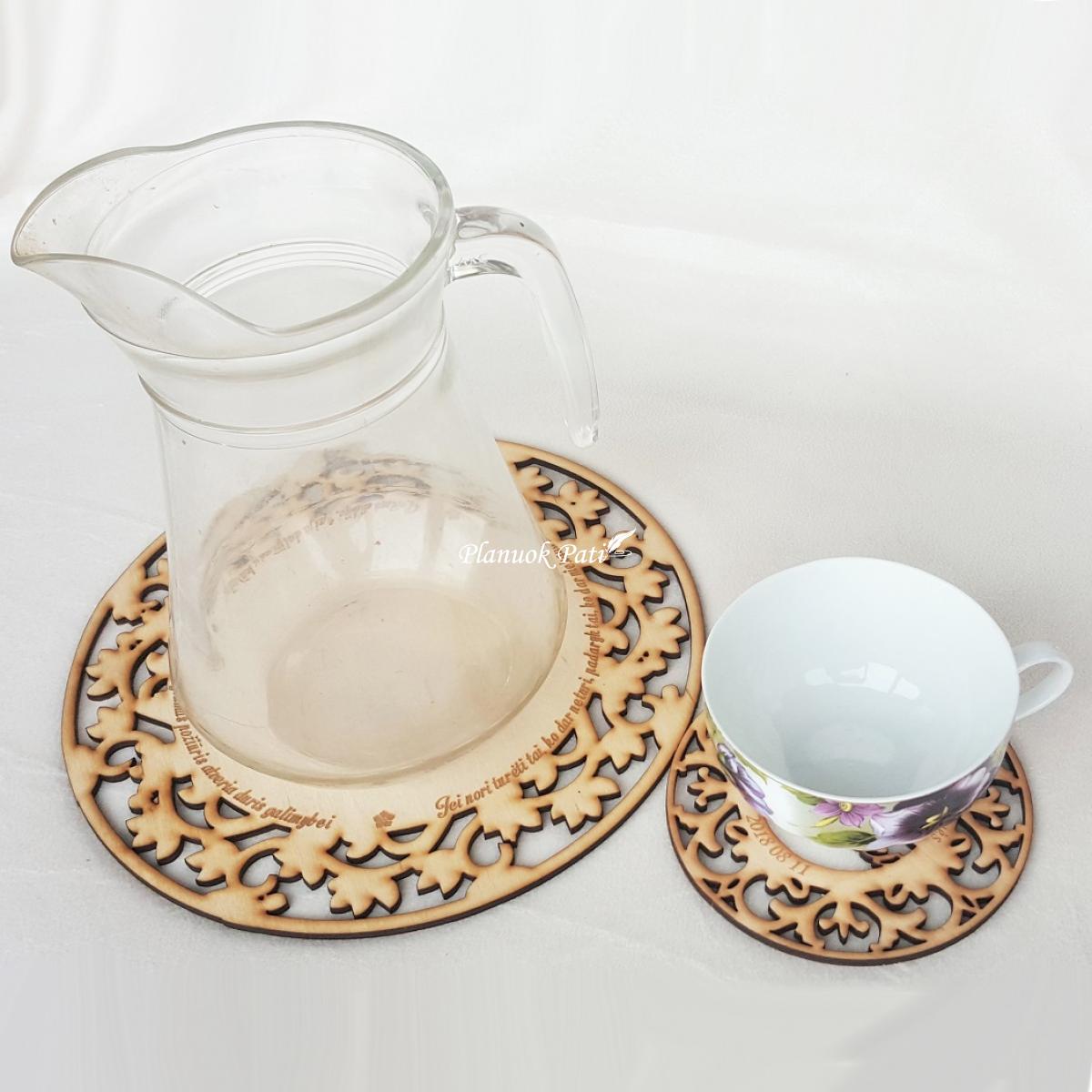 Mediniai medaliai - padėkliukai vestuvėms