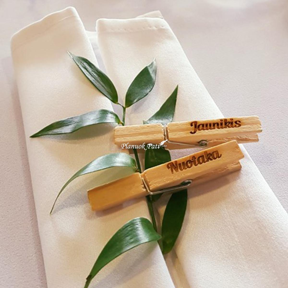 Vardo kortelė - segtukas