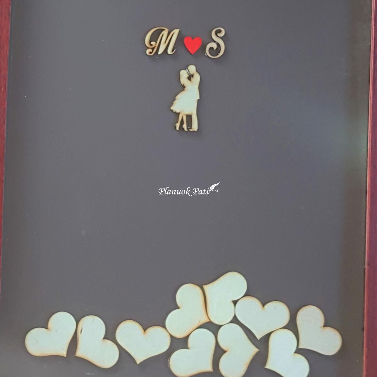 Rėmelis Įsimylėjėliai svečių palinkėjimams