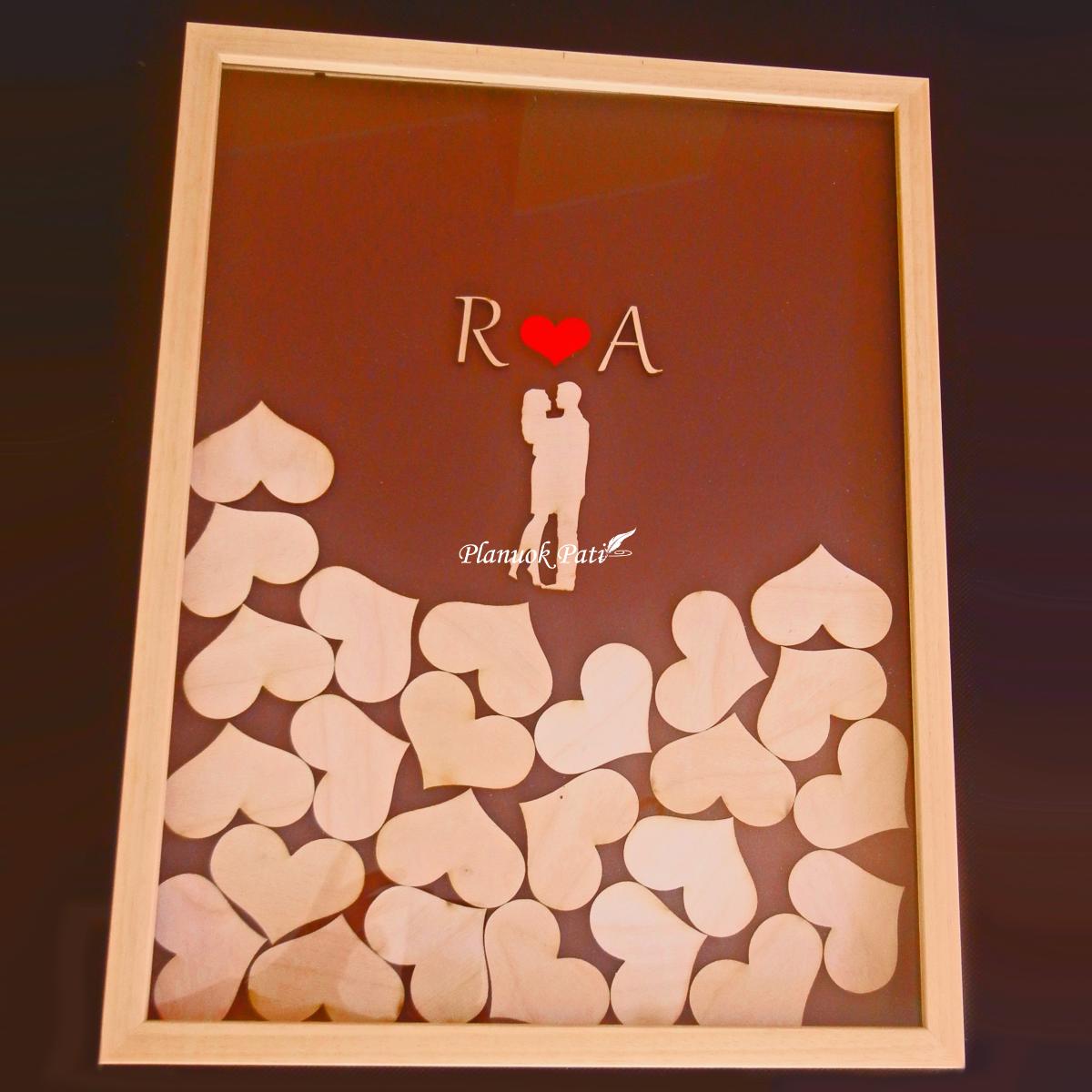 Rėmelis Įsimylėjėliai svečių palinkėjimams