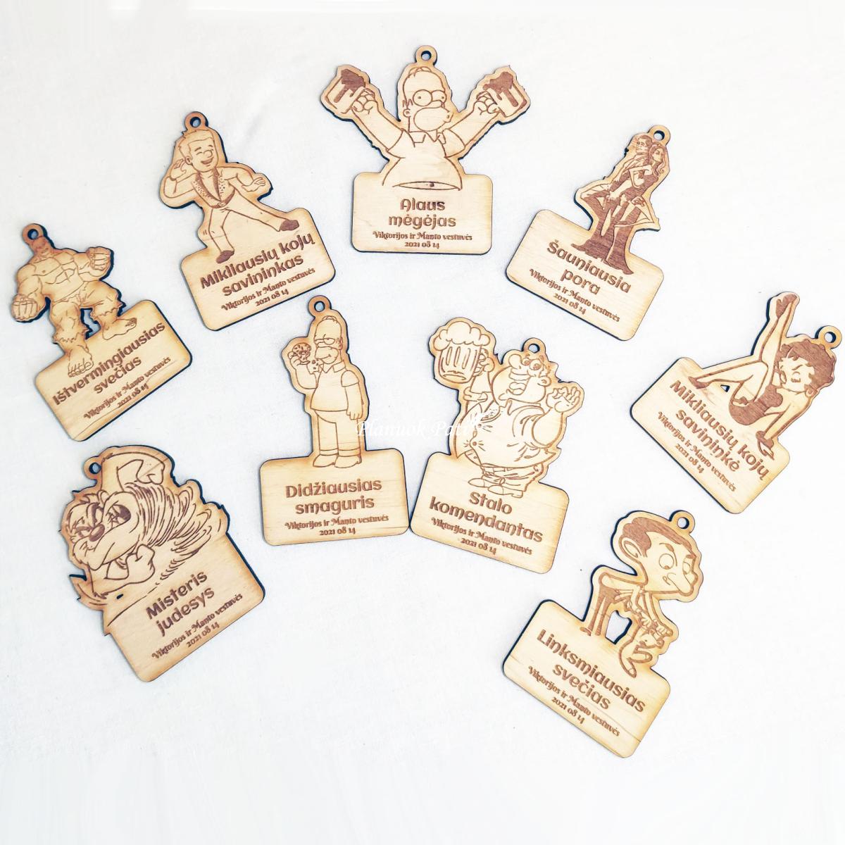 Medaliai - magnetukai