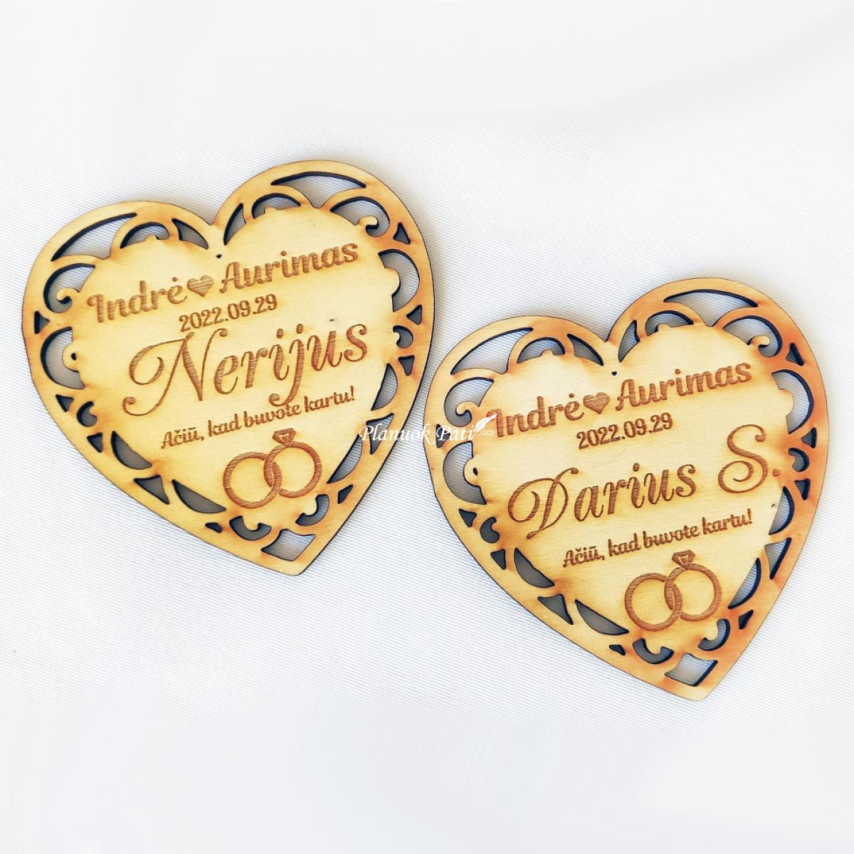 Stalo kortelė dovanėlė svečiui