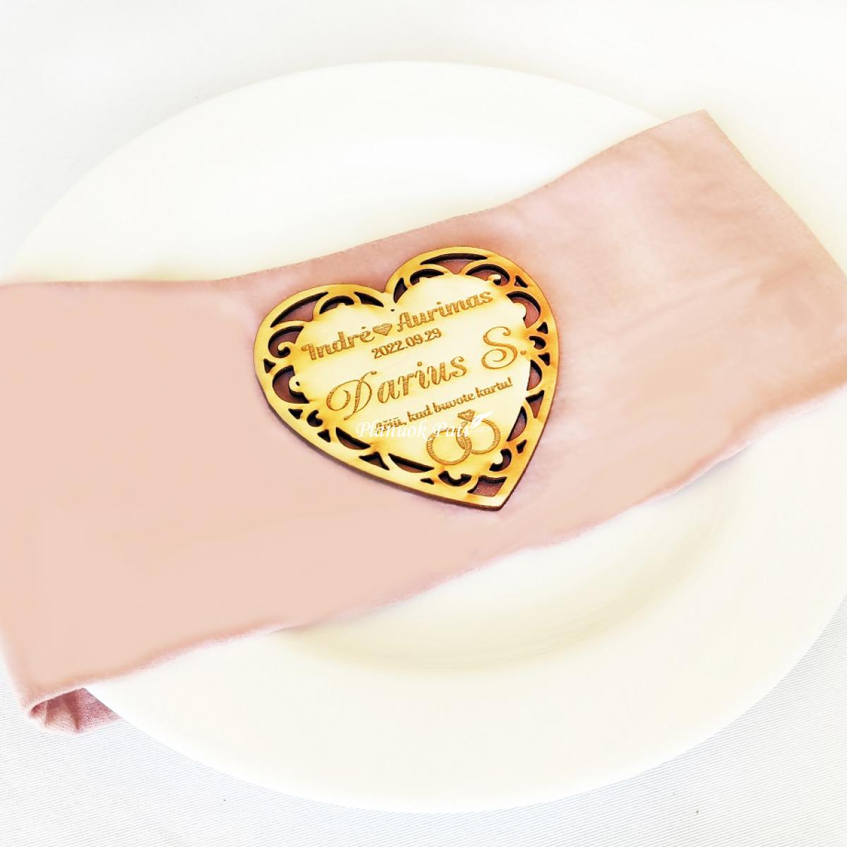 Stalo kortelė dovanėlė svečiui