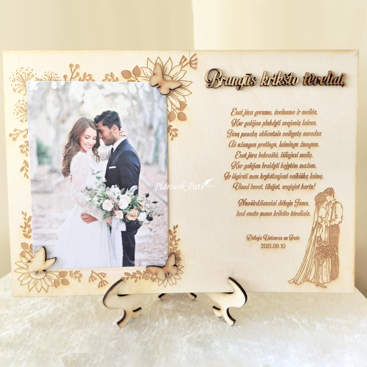 Padėka krikšto tėvams