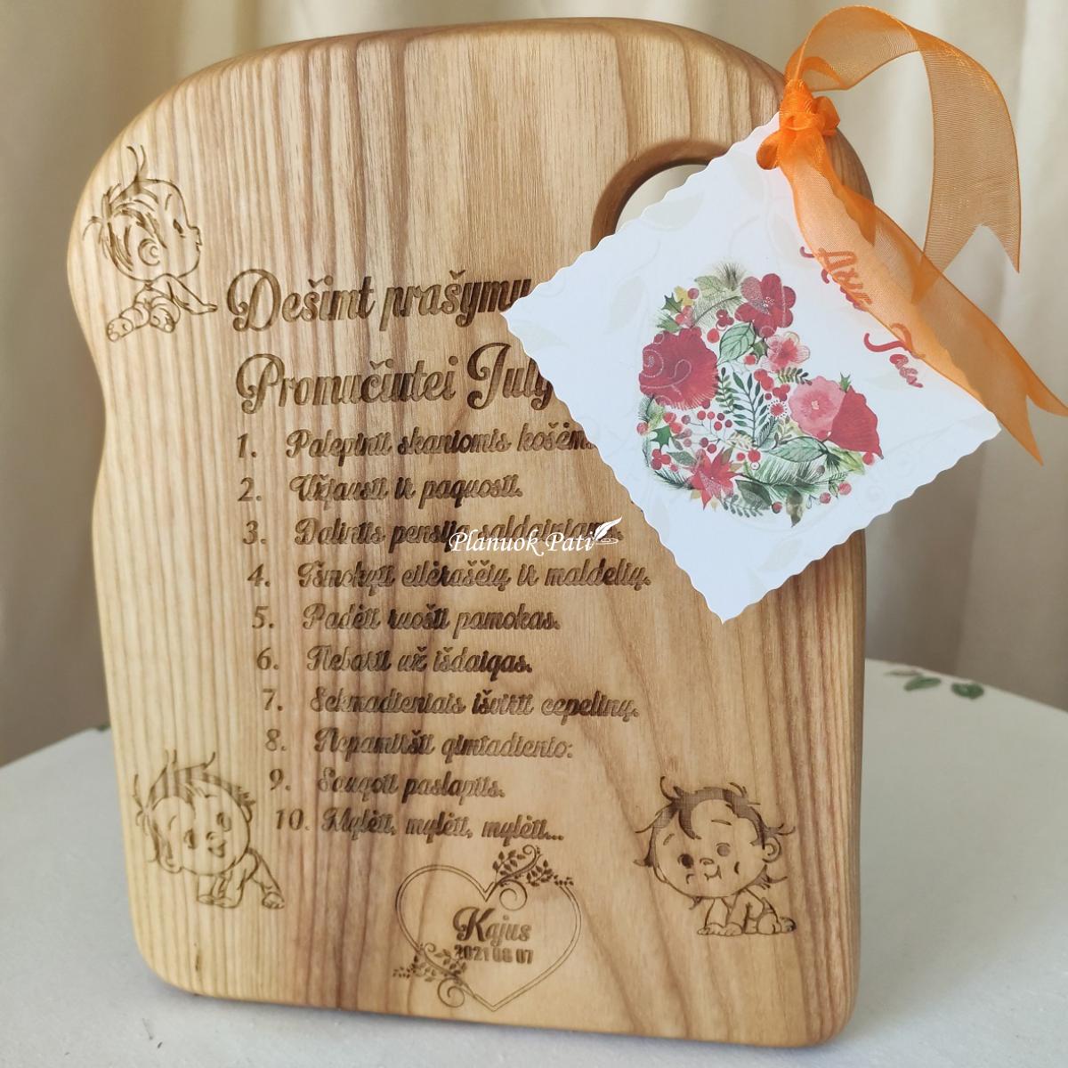 Prašymai arba pasižadėjimai seneliams krikštynų proga