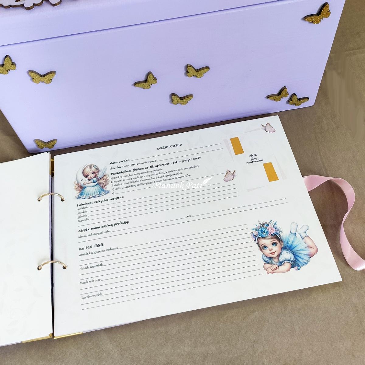 Krikštadėžė ir albumas Tarp drugelių