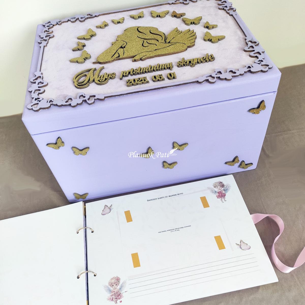 Krikštadėžė ir albumas Tarp drugelių