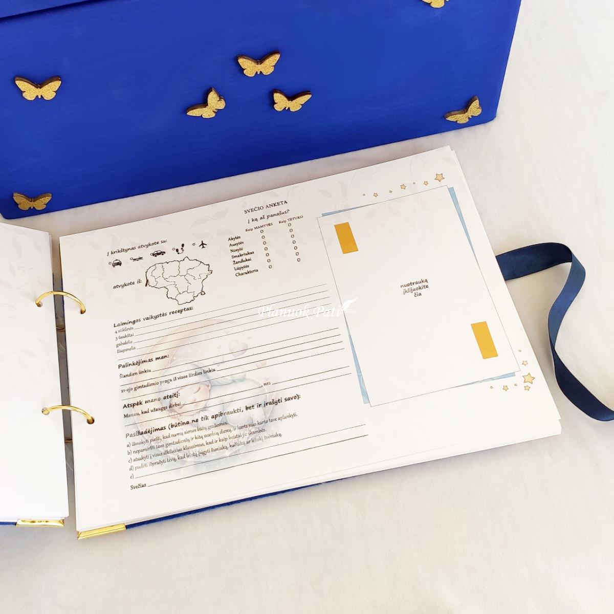 Krikštadėžė ir albumas berniukui Žaidžiam