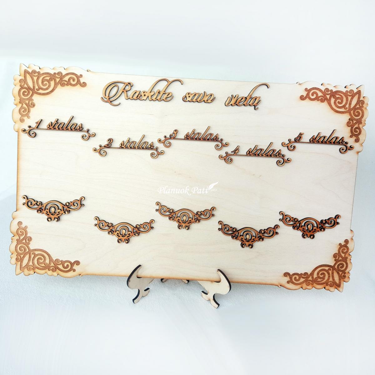 Svečių susodinimo planas