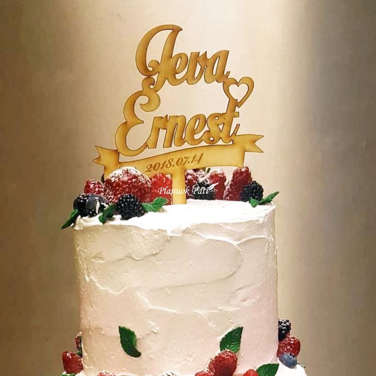 Individualaus dizaino vestuvinis torto smeigtukas