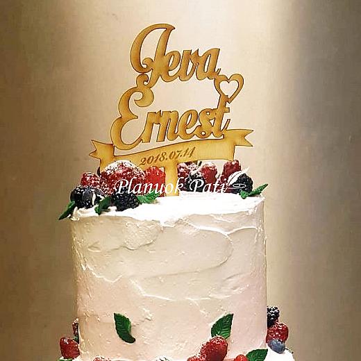 Individualaus dizaino vestuvinis torto smeigtukas