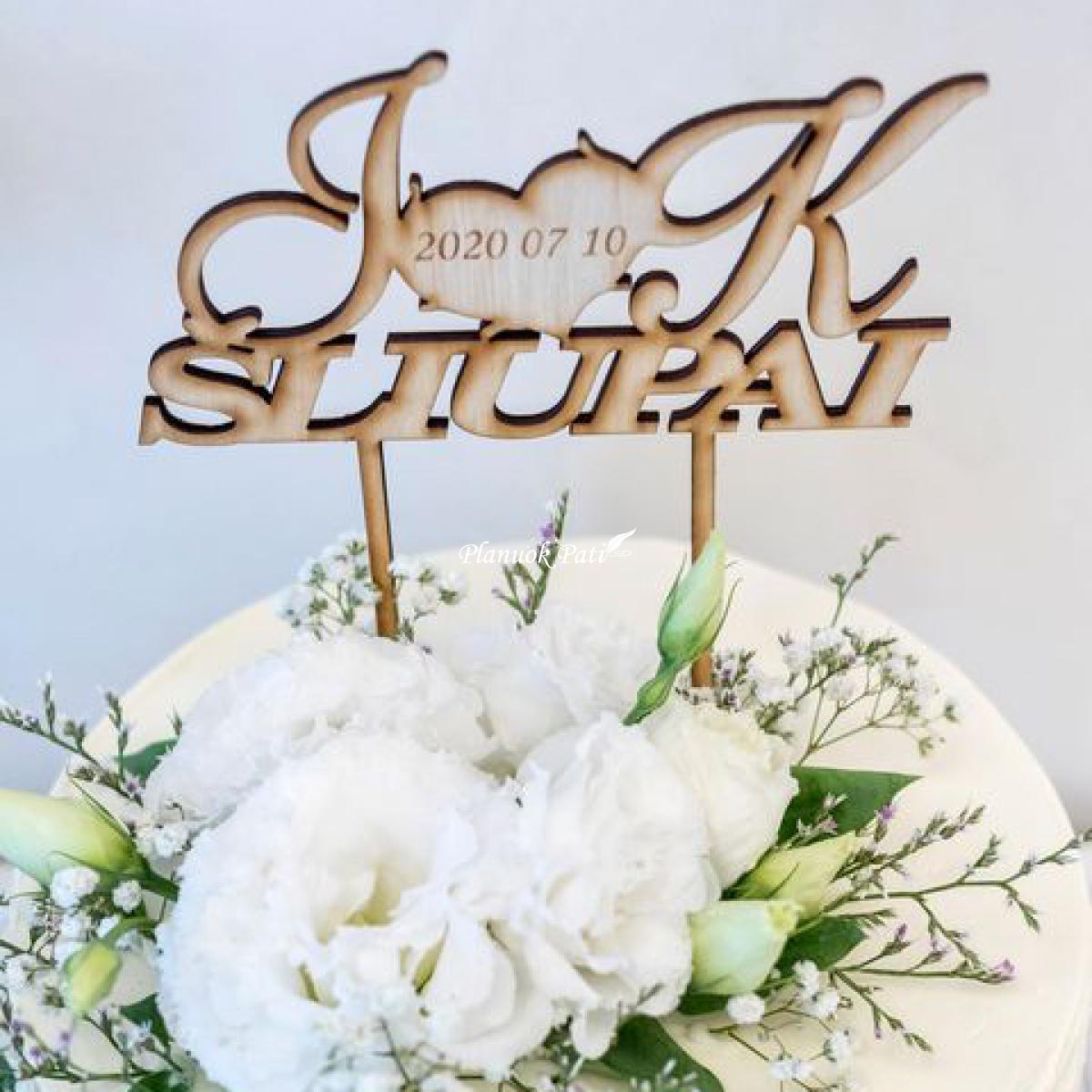 Individualaus dizaino vestuvinis torto smeigtukas