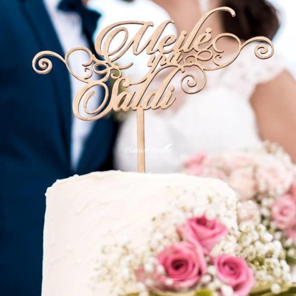 Individualaus dizaino vestuvinis torto smeigtukas