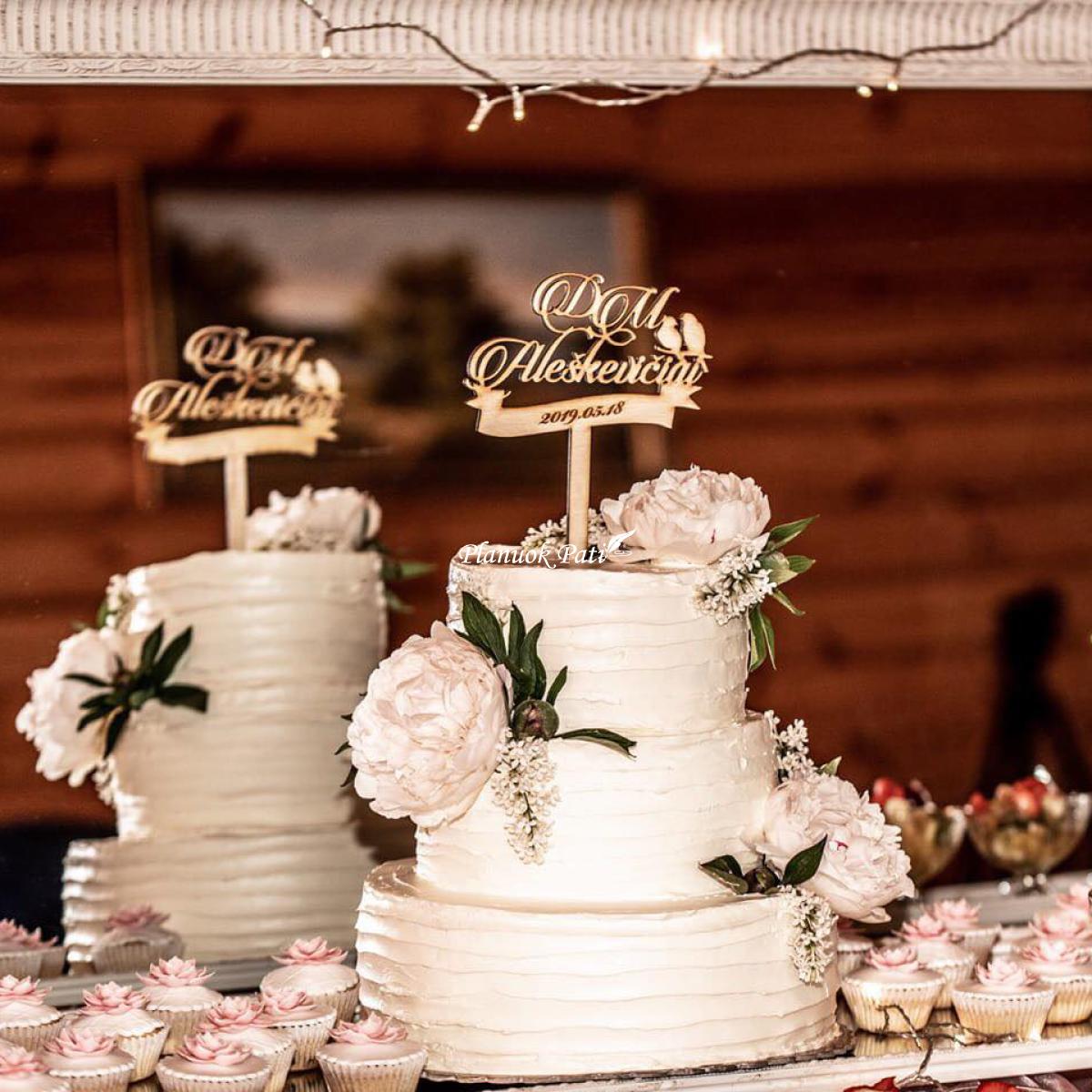 Individualaus dizaino vestuvinis torto smeigtukas