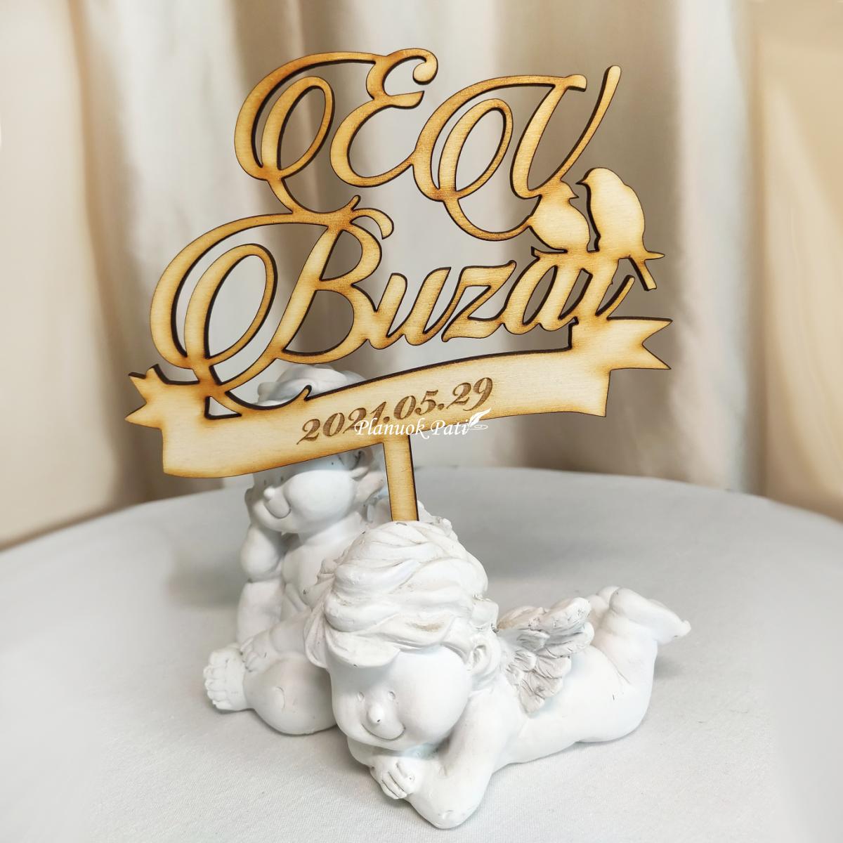 Individualaus dizaino vestuvinis torto smeigtukas