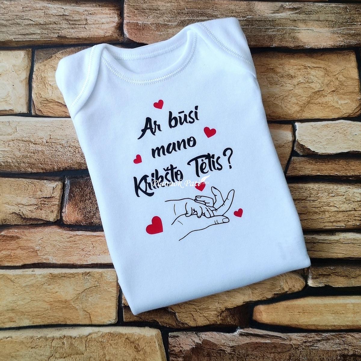 Kvietimas krikšto tėveliams - kūdikio smėlinukas