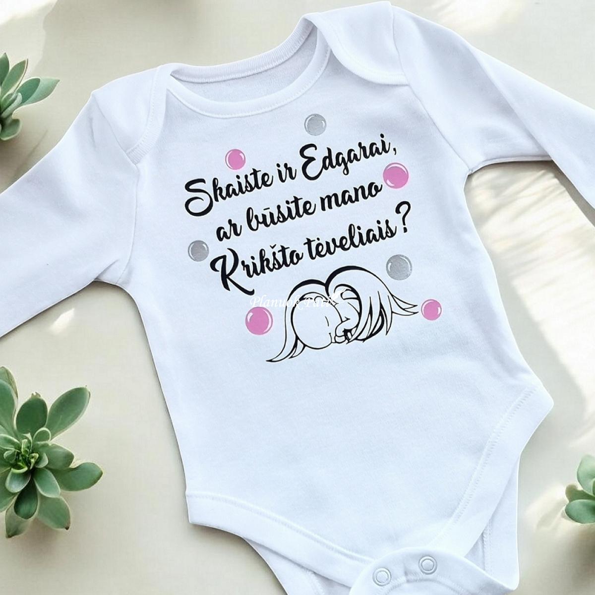 Kvietimas krikšto tėveliams - kūdikio smėlinukas