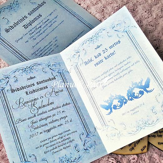 Sidabrinių vestuvių komplektas