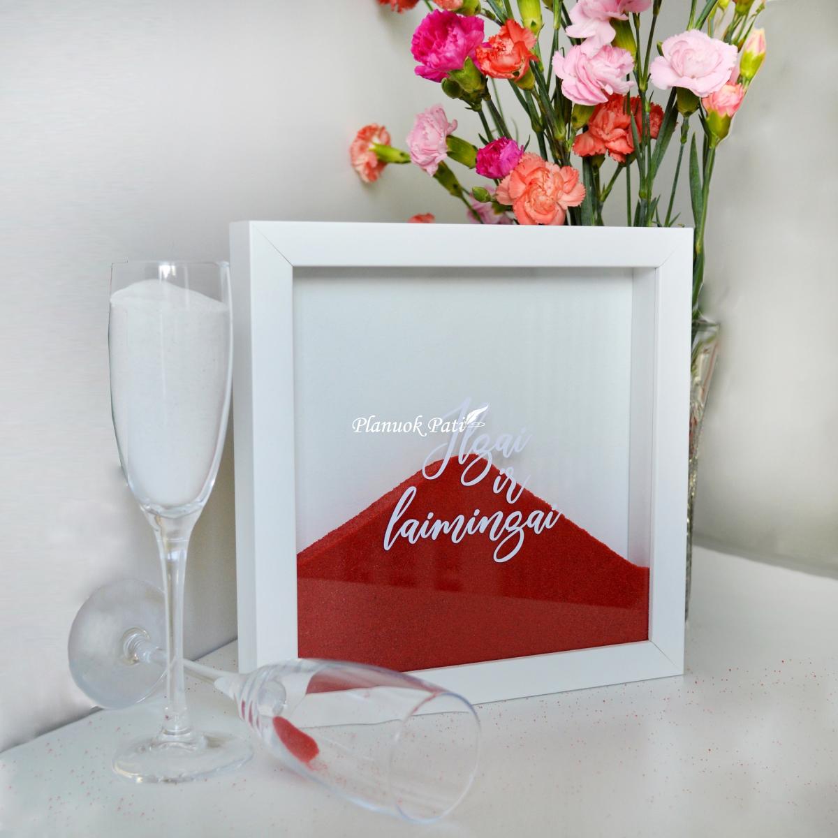 Rėmelis smėlio ceremonijai - mažas