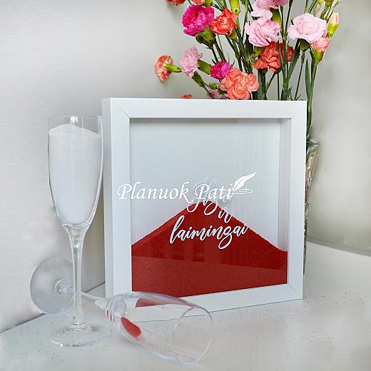 Rėmelis smėlio ceremonijai - mažas