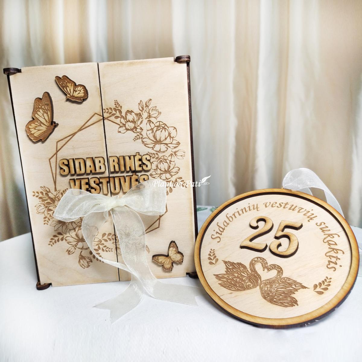 Atverčiami rėmeliai vestuvių jubiliejui