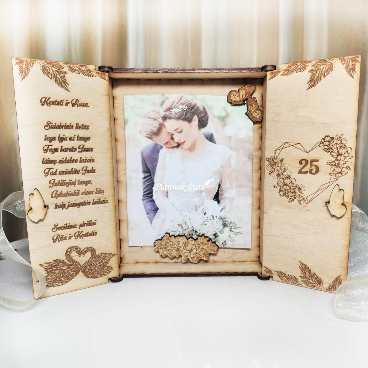 Atverčiami rėmeliai vestuvių jubiliejui