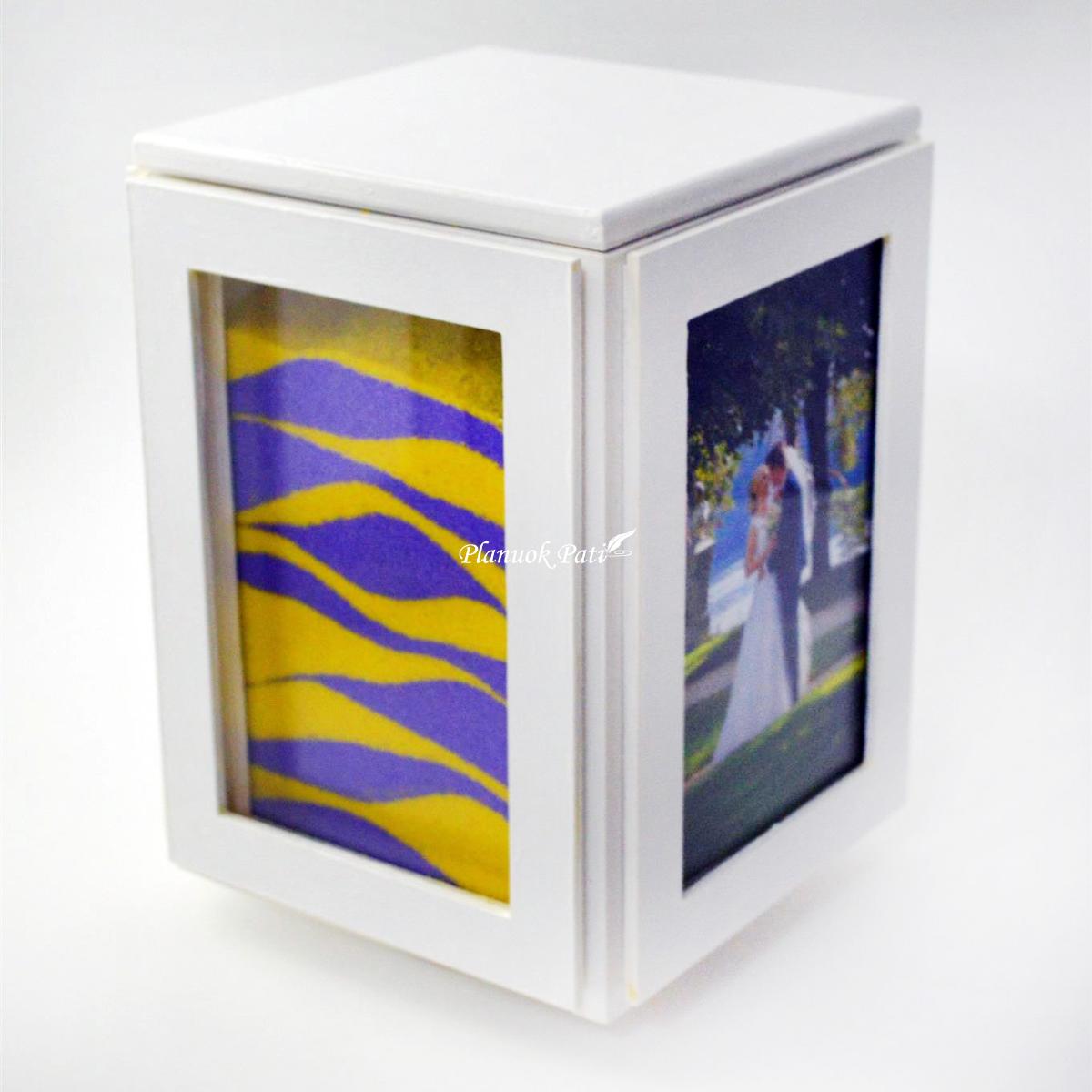 Smėlio ceremonijos komplektas su vieta nuotraukoms