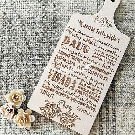 Lentelė - laimingų namų taisyklės