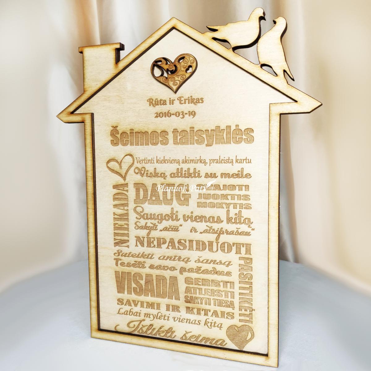 Šeimos taisyklės - namelis