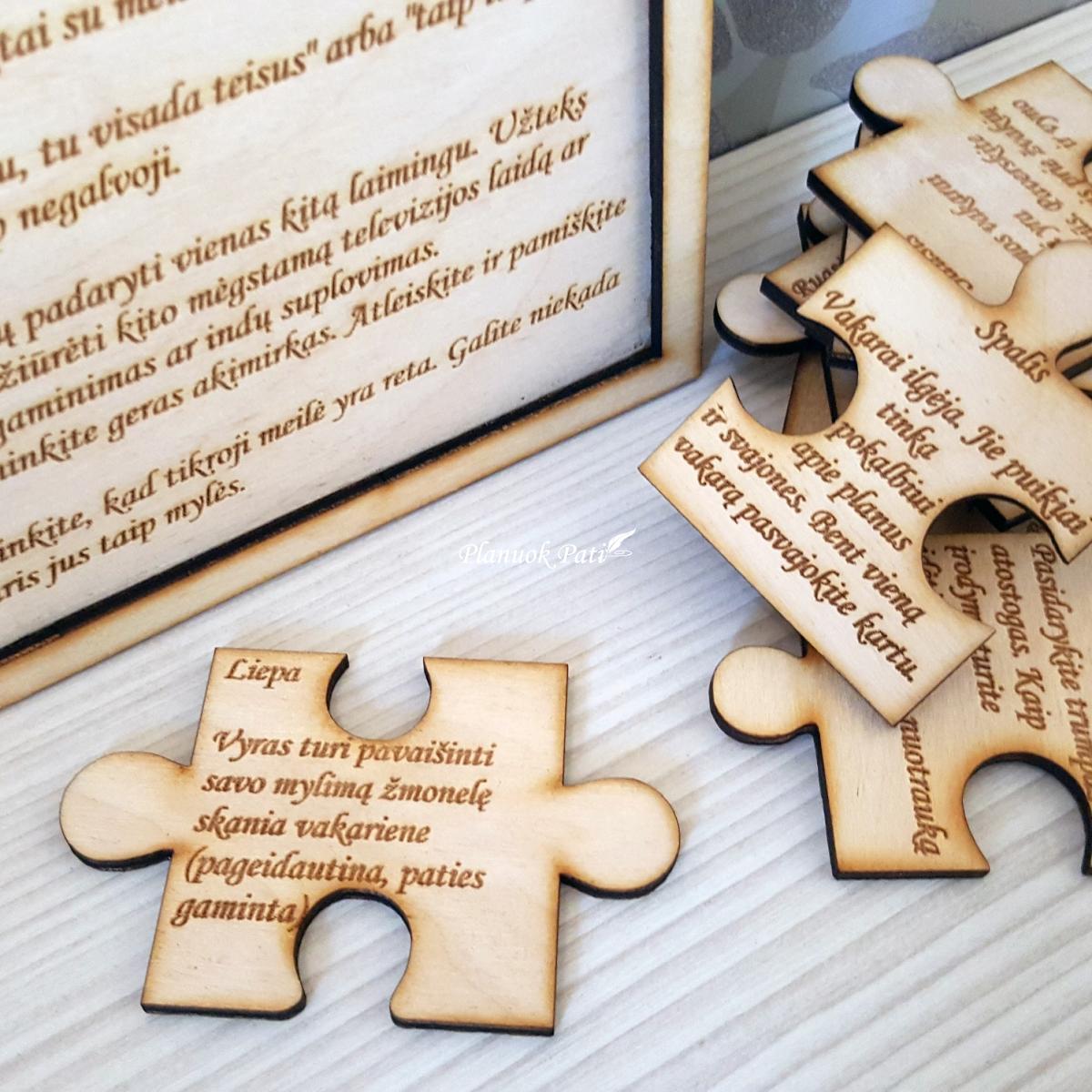 Užduotys jauniesiems pirmais santuokos metais