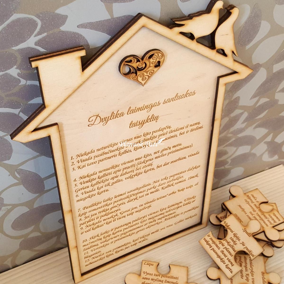 Užduotys jauniesiems pirmais santuokos metais