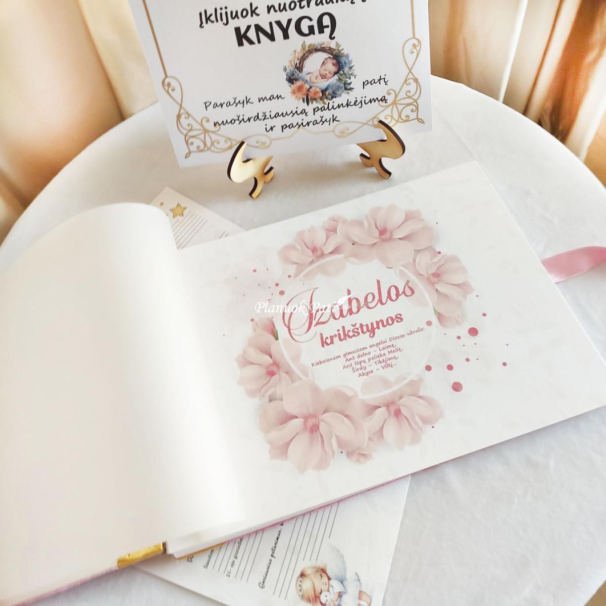 Krikštynų palinkėjimų knyga Angeliukė