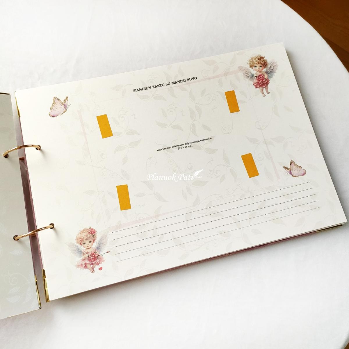 Krikštynų palinkėjimų knyga Angeliukė