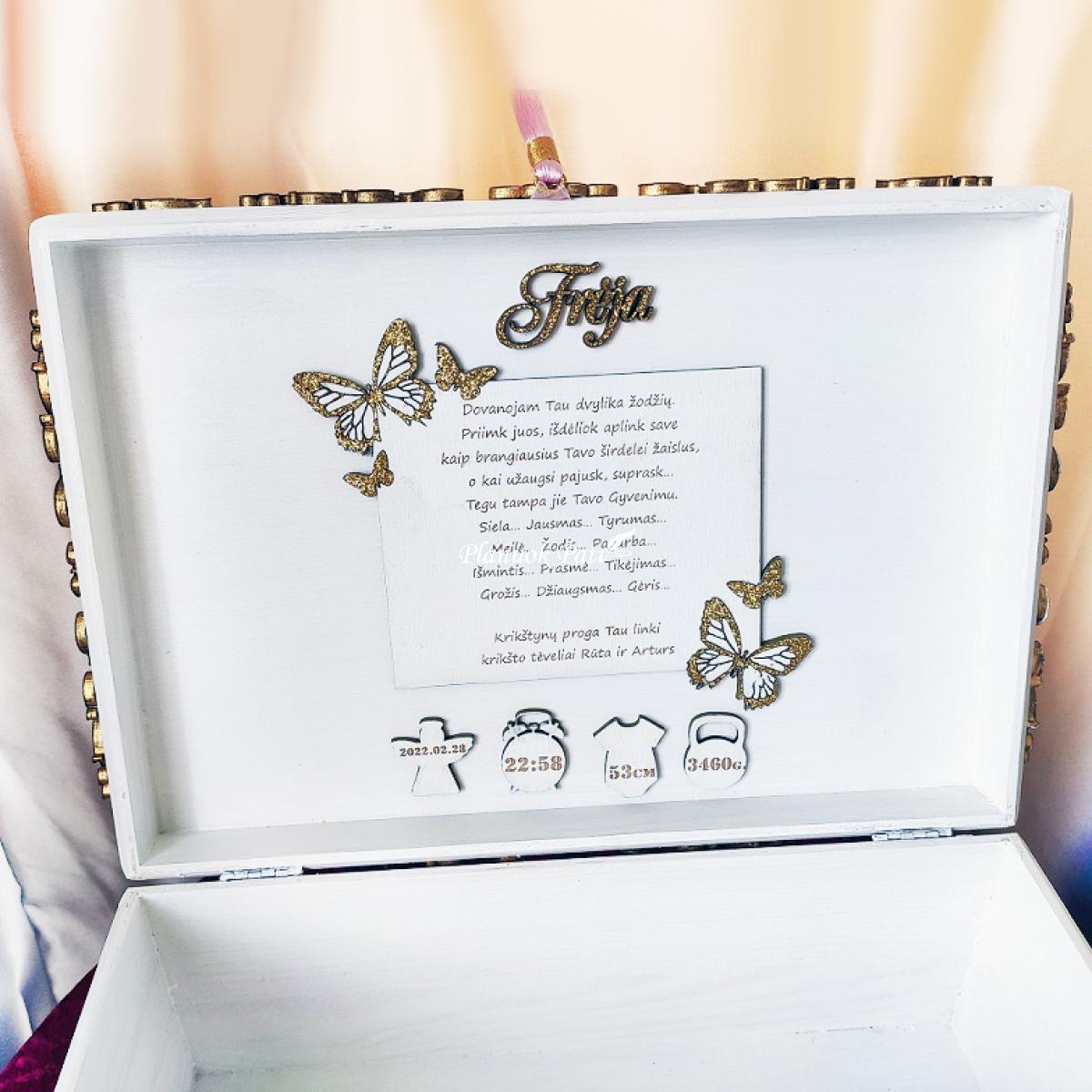 Tapyta krikštadėžė (individualus dizainas)