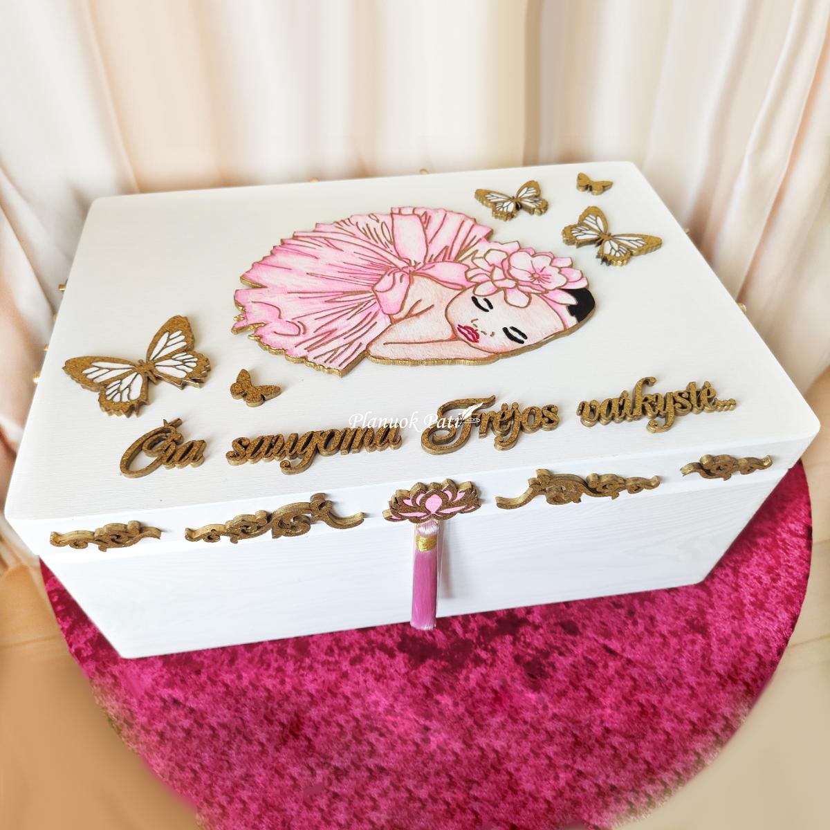 Tapyta krikštadėžė (individualus dizainas)