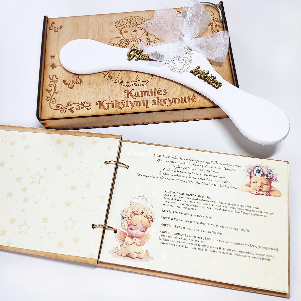 Krikštynų knyga (su anketomis svečiams)