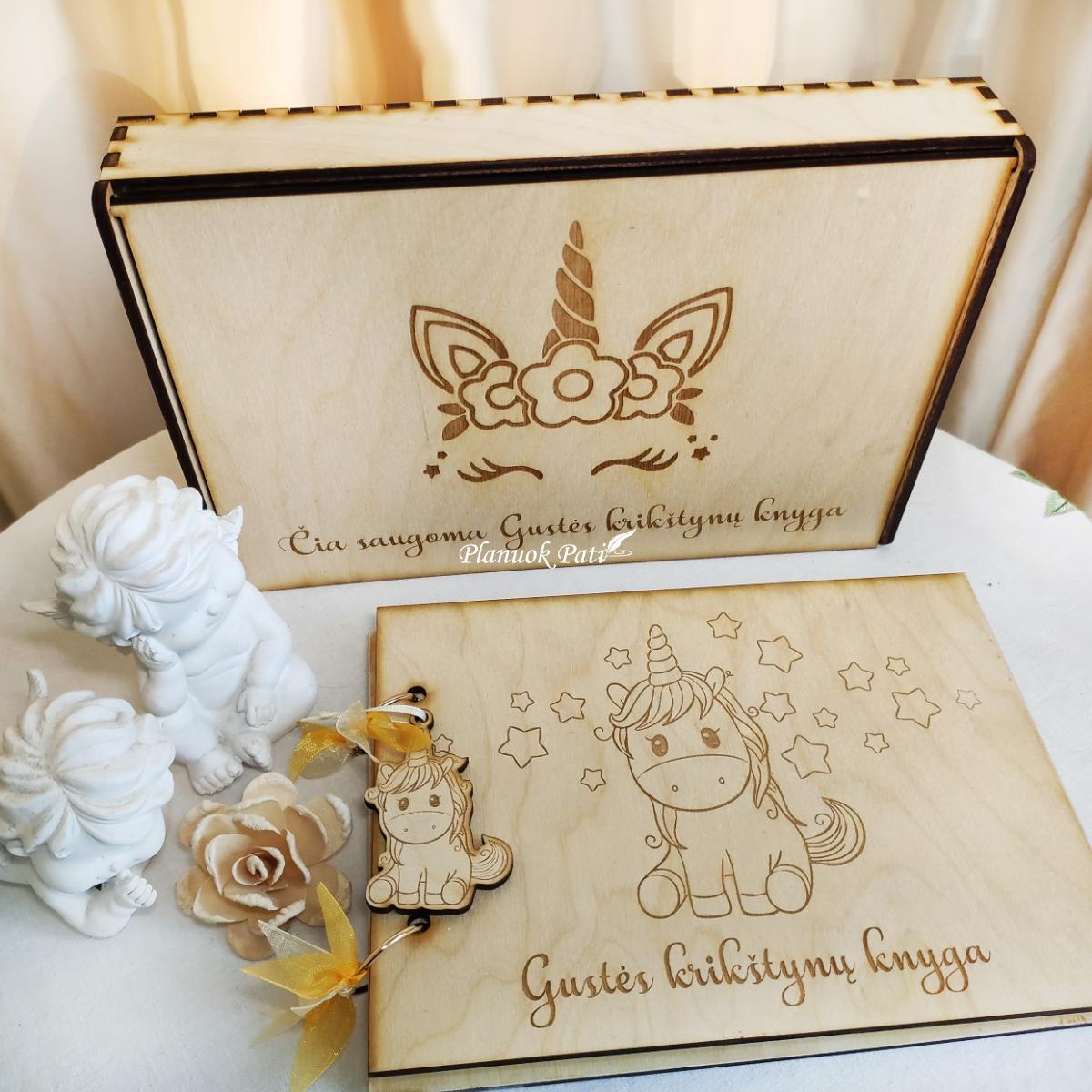 Krikštynų knyga (su anketomis svečiams)