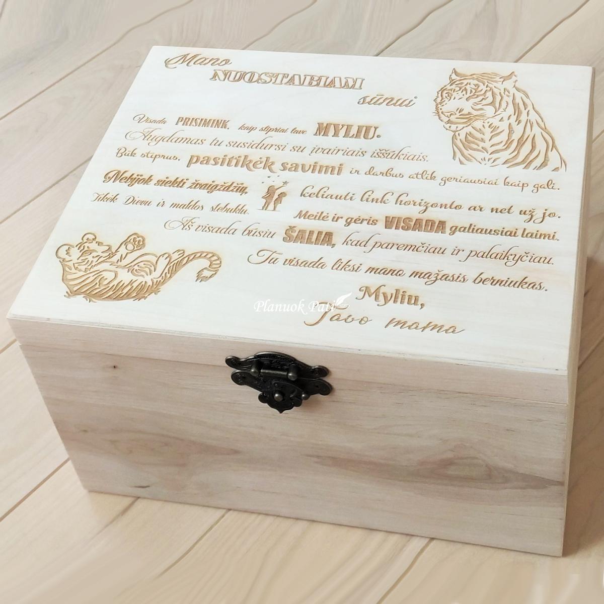 Prisiminimų skrynia sūnui ar dukrai