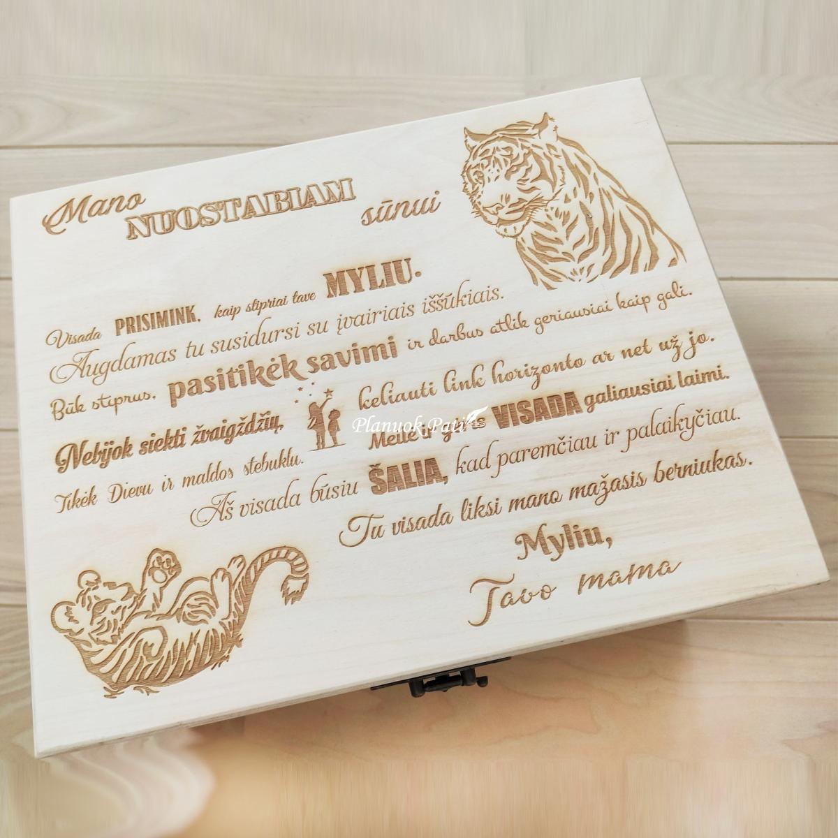 Prisiminimų skrynia sūnui ar dukrai