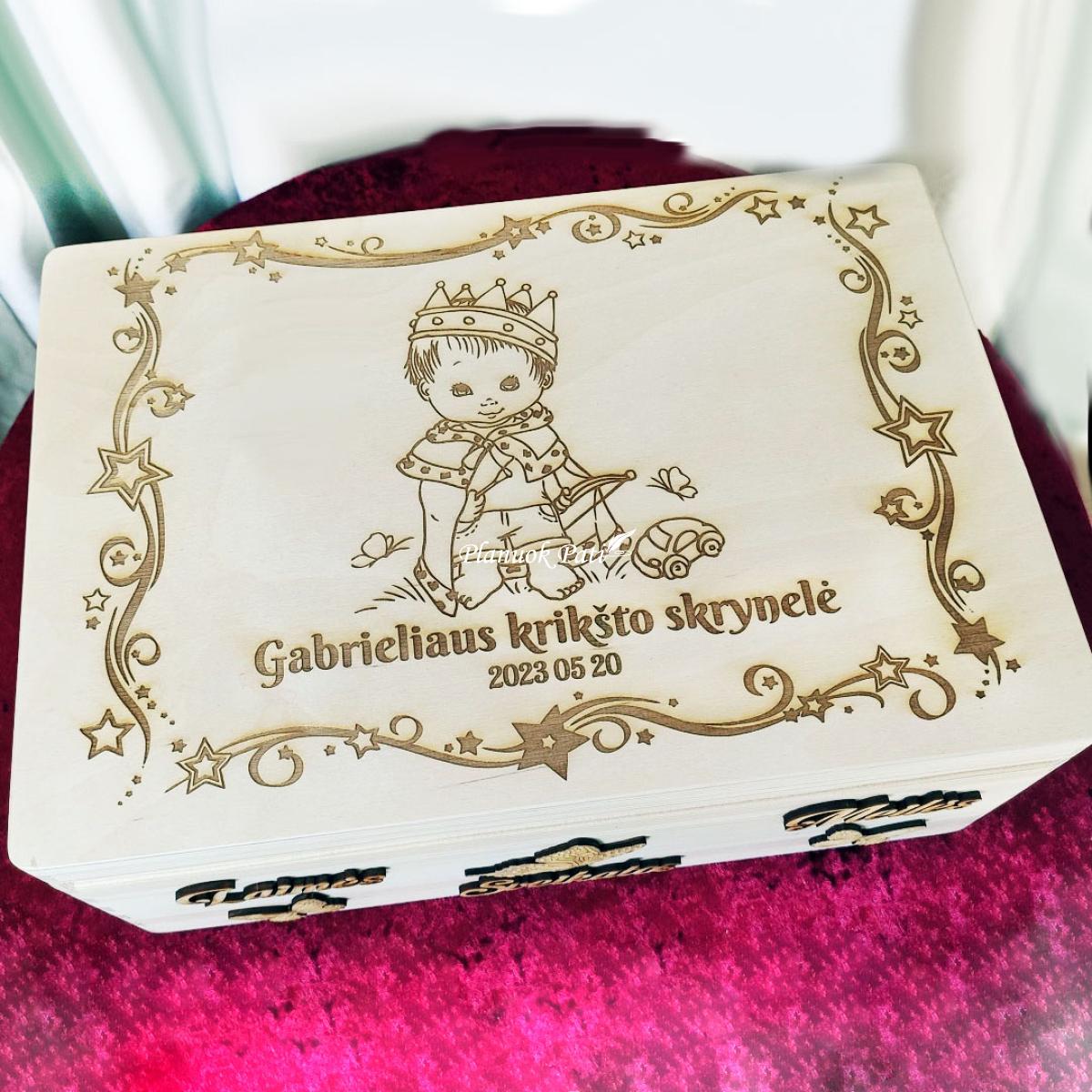 Krikštadėžė - prisiminimų skrynelė (35x24x15cm)