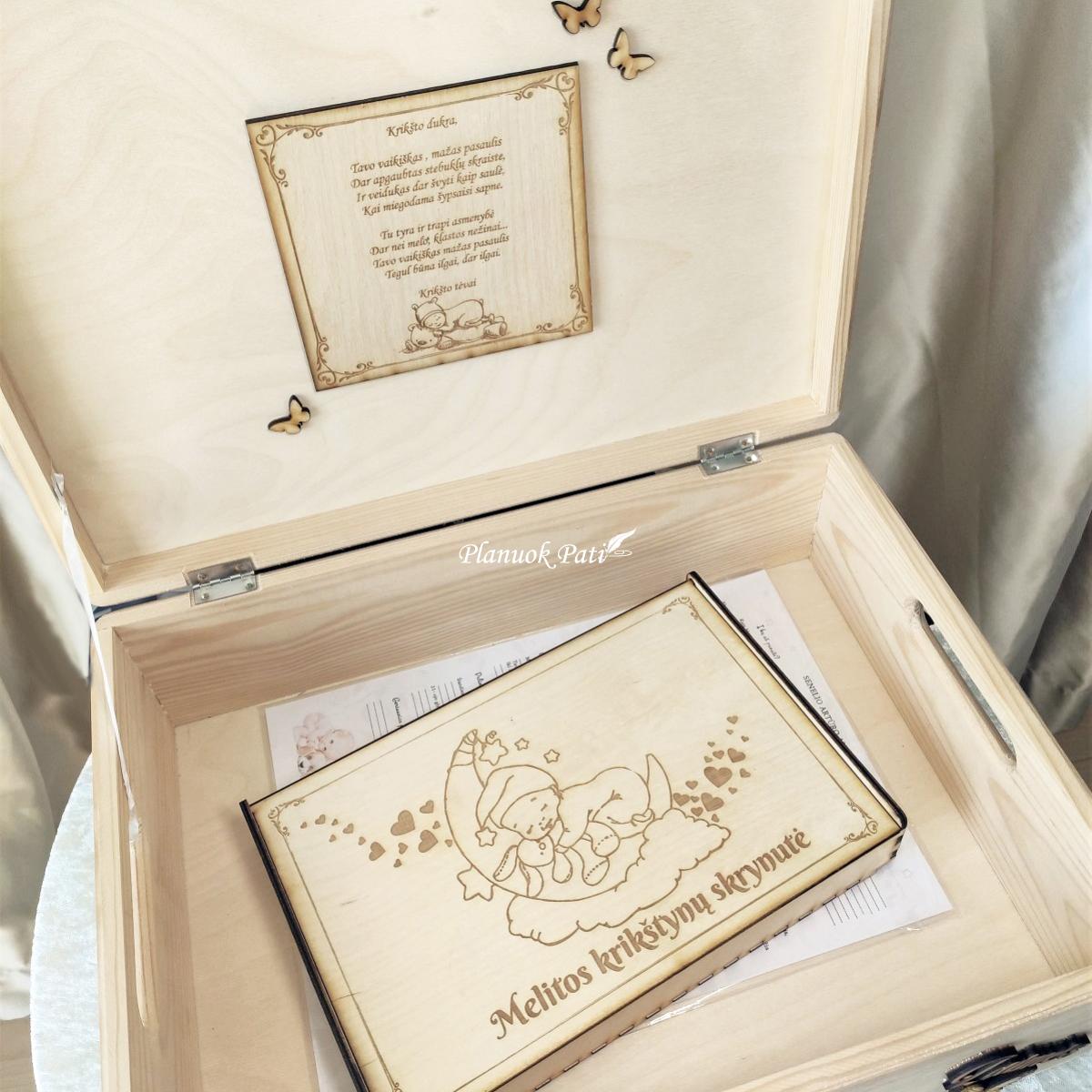 Krikštadėžė - prisiminimų skrynelė (35x24x15cm)