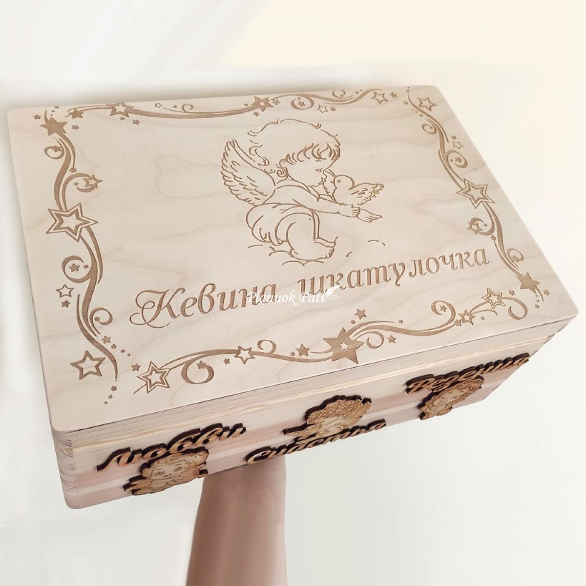 Krikštadėžė - prisiminimų skrynelė (35x24x15cm)