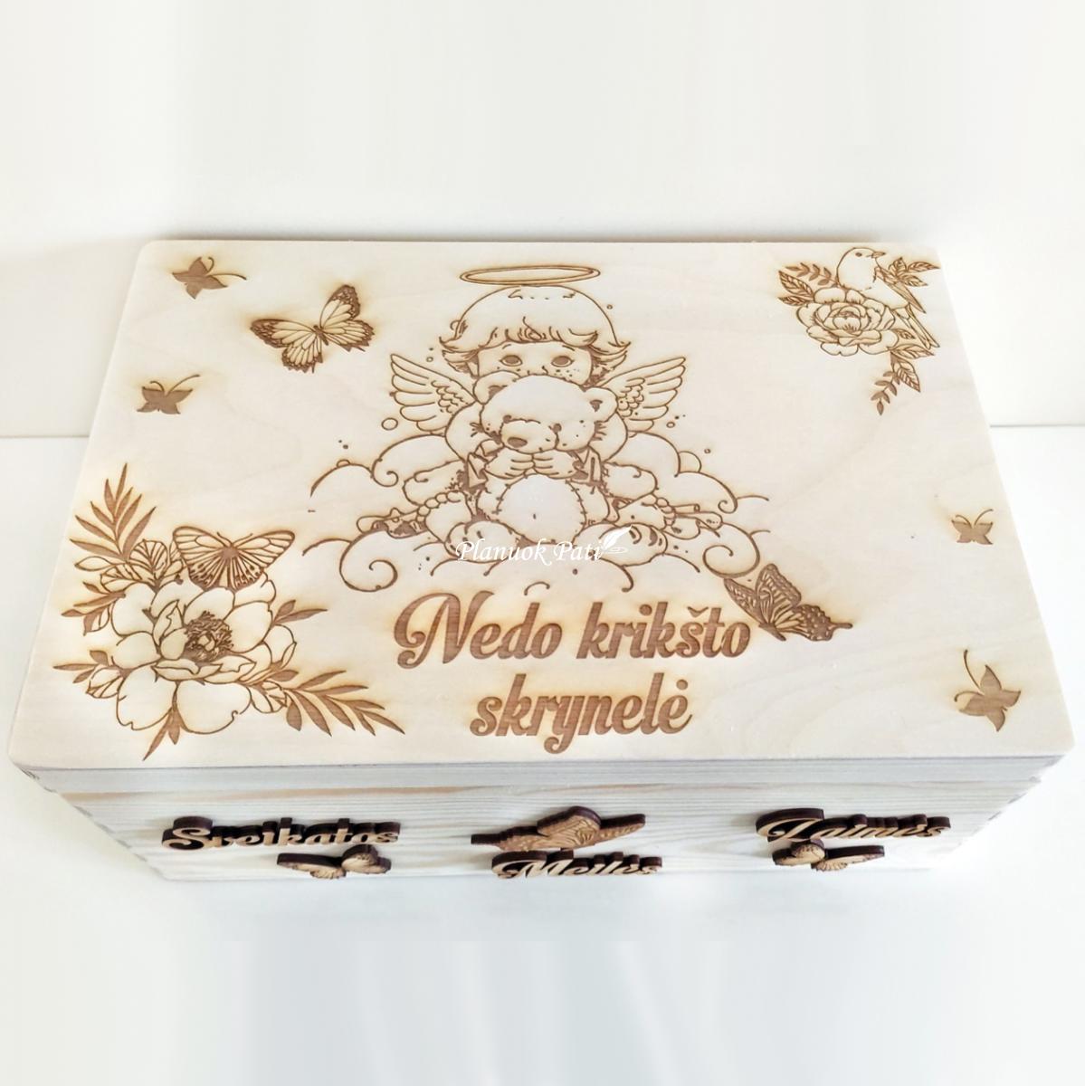 Krikštadėžė - prisiminimų skrynelė (35x24x15cm)