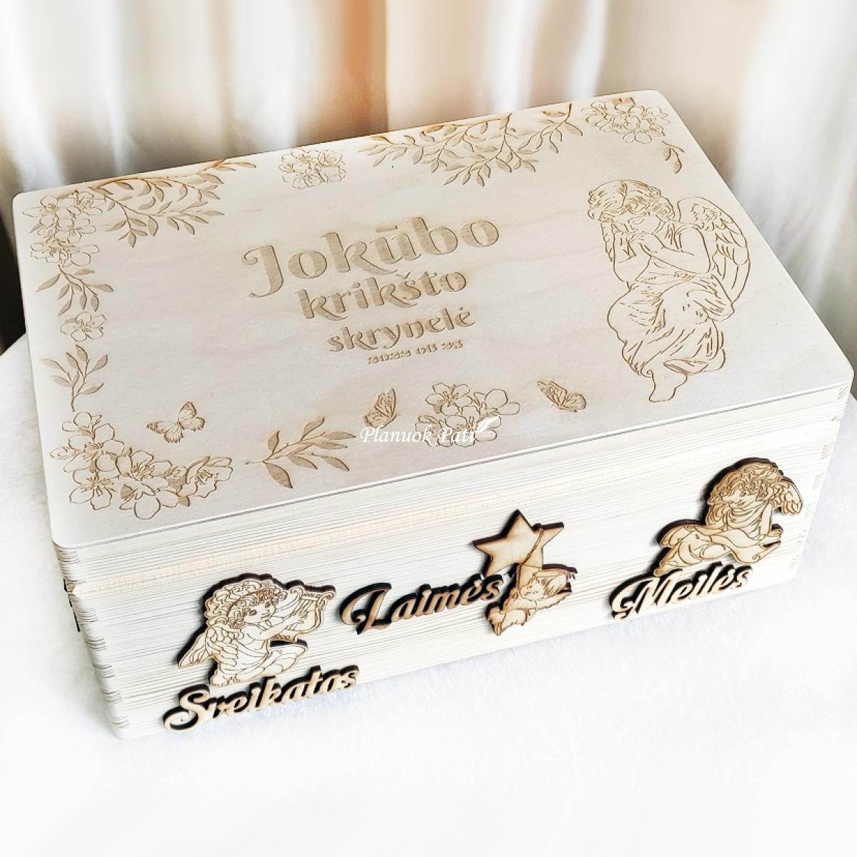 Krikštadėžė - prisiminimų skrynelė (35x24x15cm)