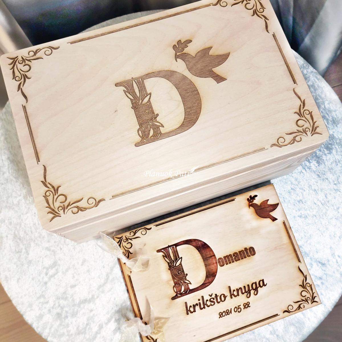 Krikštadėžė - prisiminimų skrynelė (35x24x15cm)